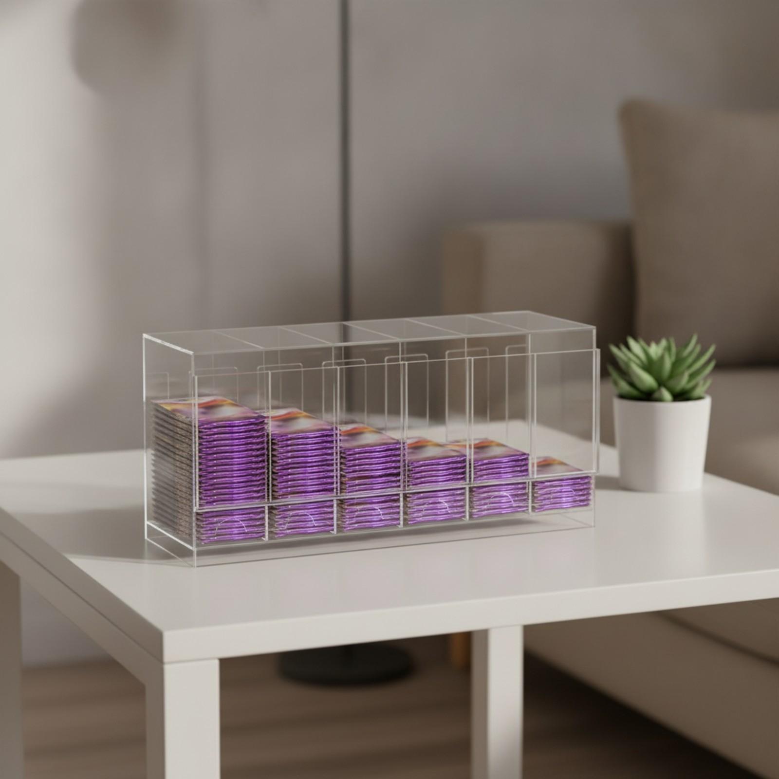카드 팩 보관 및 전시용 아크릴 정리대, 6칸 분리형  - Display Case Acrylic 리뷰 및 가격